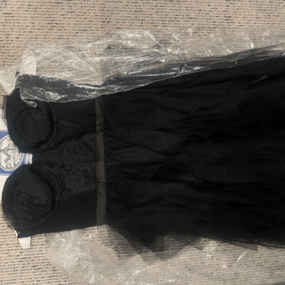 For love & lemons revolve bustier gown black xs - Picture 2 of 5